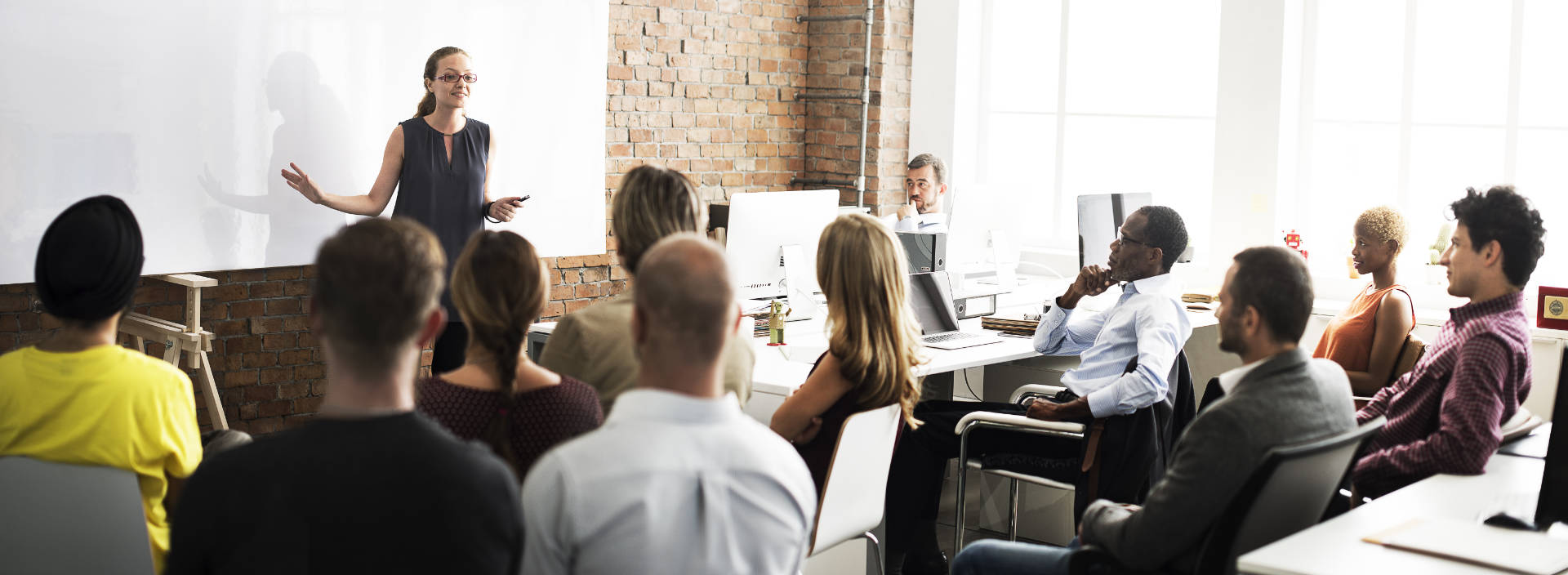 image of training classroom full of students